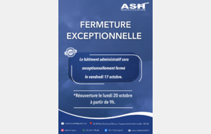 Fermeture Bâtiment Administratif