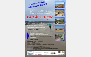 MARCHE NORDIQUE - POPULAIRE ET COURSE CHRONOMETREE - 30 AVRIL 2017