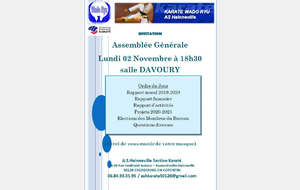 ASSEMBLEE GENERALE KARATE