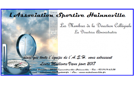 MEILLEURS VOEUX POUR 2017 !!