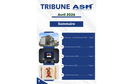 La Newsletter d'Avril est en ligne !